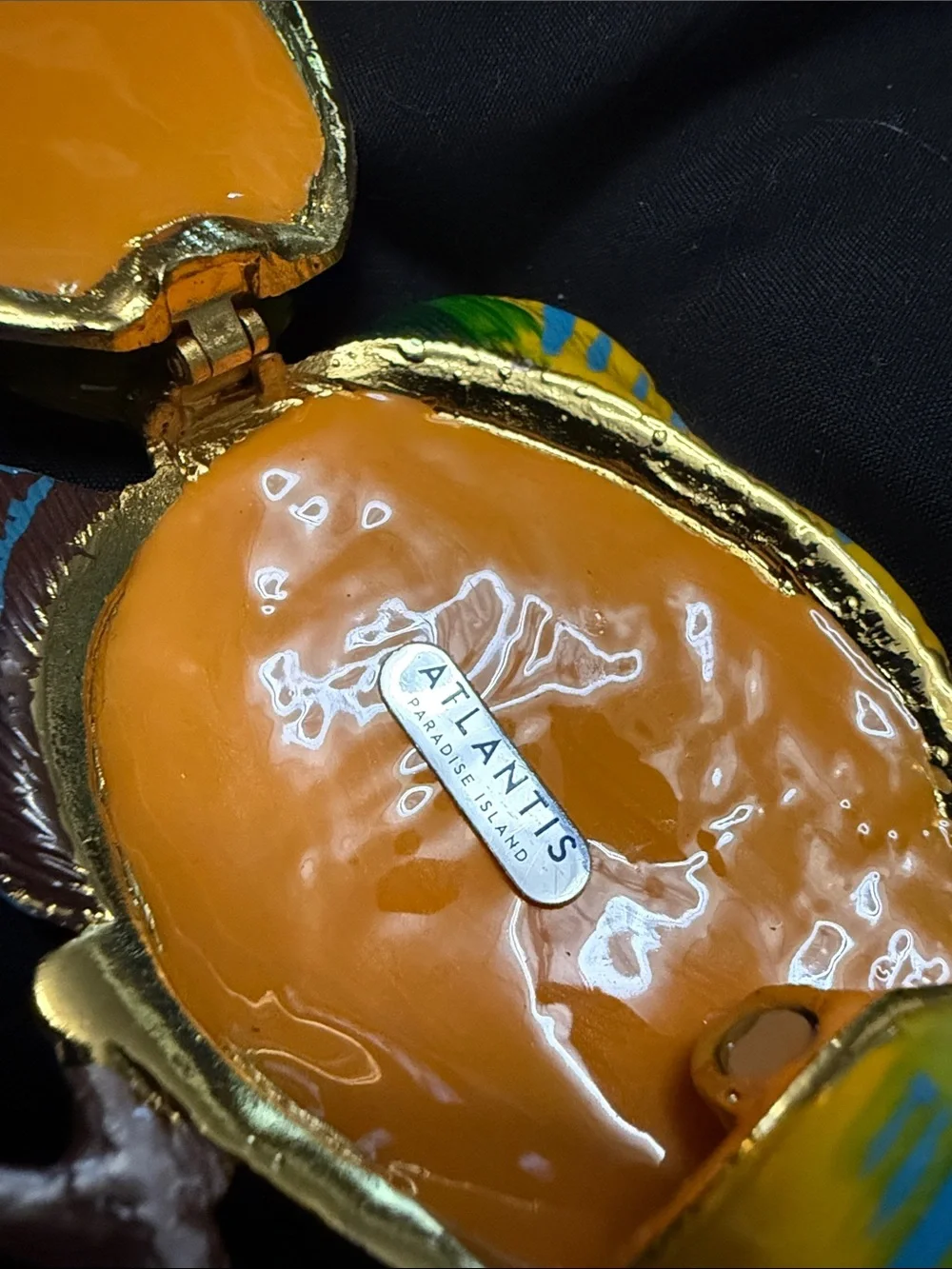 Tropical‎ Fish Figurine trinket box